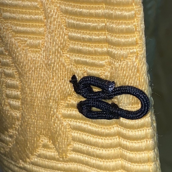 Trenz By Theresa Renz Vintage Mob Wife Yellow Textured Jacket/Blazer Size M - Picture 7 of 10